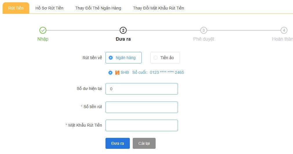 Chọn phương thức rút tiền TK88 mà bạn muốn